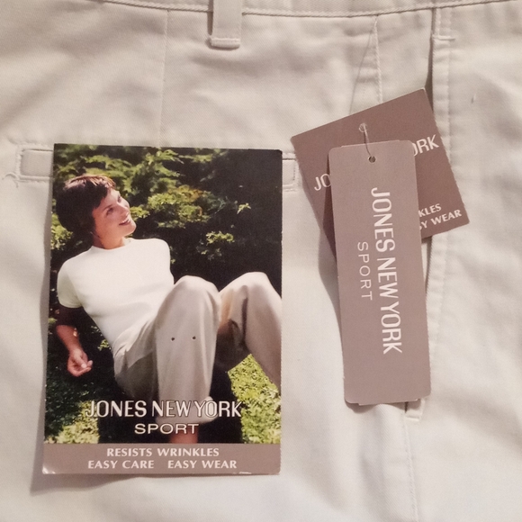 NWT! Vintage Jones New York Sport Khaki/Chino Slacks Y2K - Picture 3 of 5